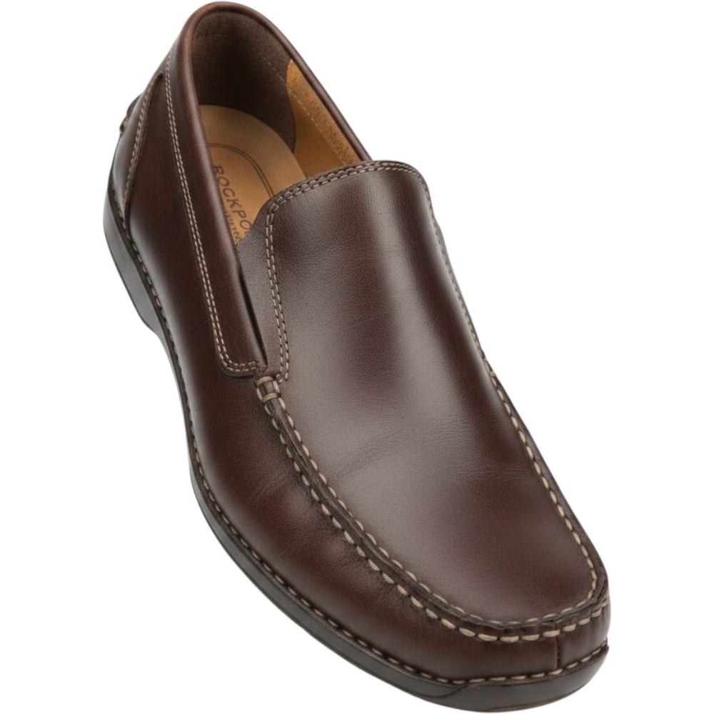 Rockport Leather Loafers Men 10.5 Slip On Casual Rravel Workwear Comfort‎ Shoes